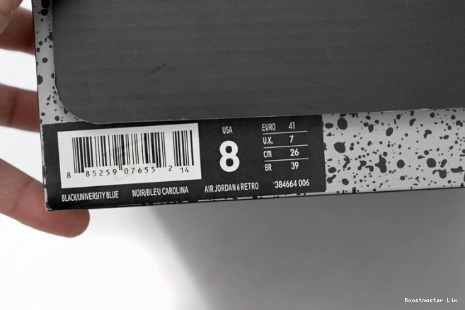 Bmlin shoes 384664-006 UNC Air Jordan 6 Retro 0629